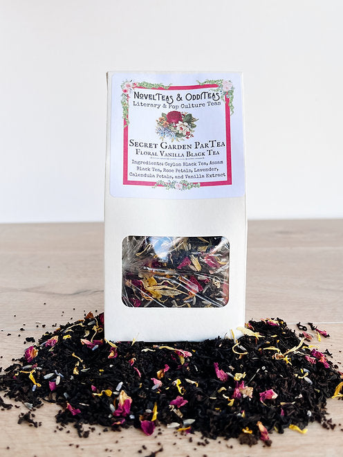 Secret Garden ParTea package with loose tea leaves